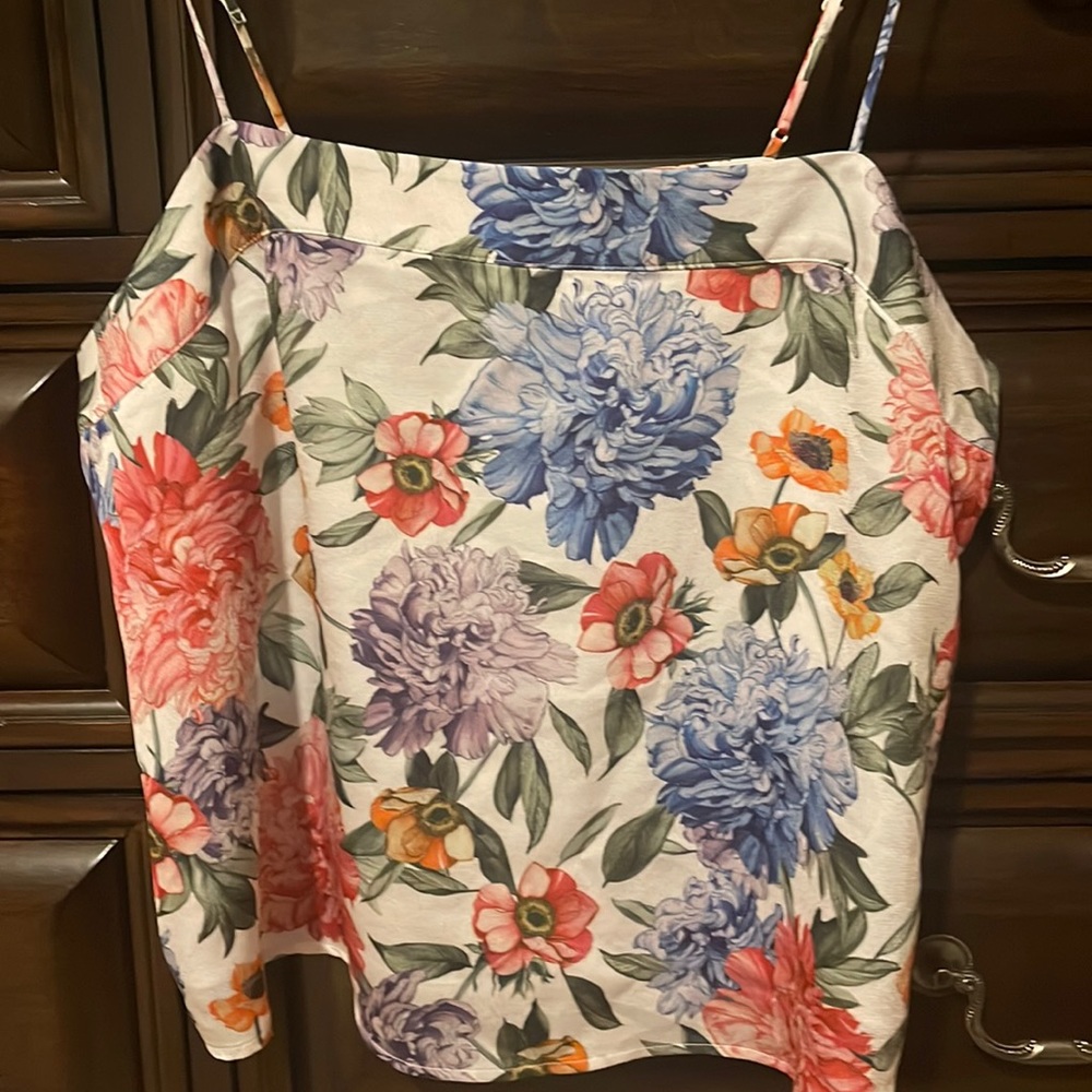 Gently worn Express Floral camisole in Size M (medium).